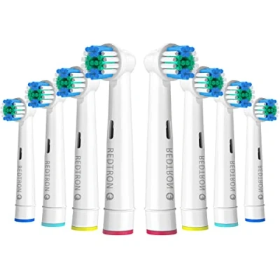 Image of REDTRON Replacement Brush Heads Compatible with Oral B (8 Pcs), Professional Electric Toothbrush for Precision Clean, Pro1000 Pro3000 Pro5000 Pro7000 and More