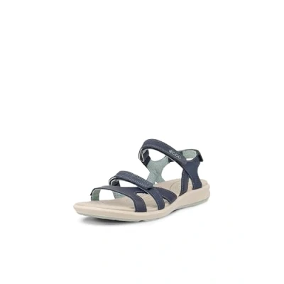 Image of ECCO Womens Cruiseii&#039; Ankle Strap Sandals, Marine Ice Flower 54668, 7.5 UK