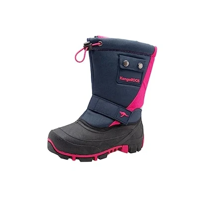 Image of KangaROOS Kanga Bean II Snow Boots, (Dk Navy/Daisy Pink 4204), 7 UK