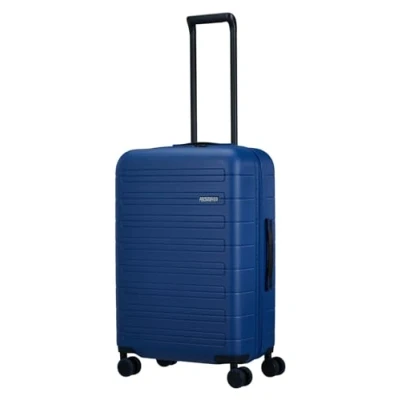 Image of American Tourister EXP TSA Nova Stream Navy Blue 67 Unisex Adult Spinner, Blue, 67, CASE