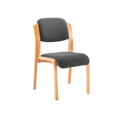 Image of Jemini Charcoal Wood Frame Side Chair KF78680