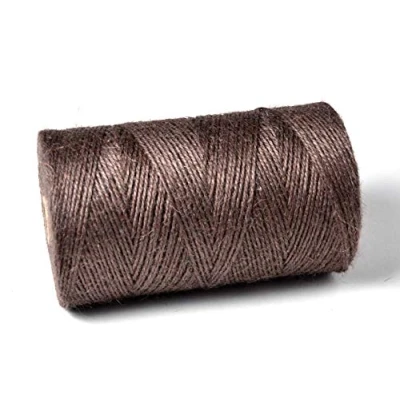Image of 0.5KG Spools Everlasto Coloured Jute Craft Twine String (2mm approx) (CHOCOLATE BROWN)