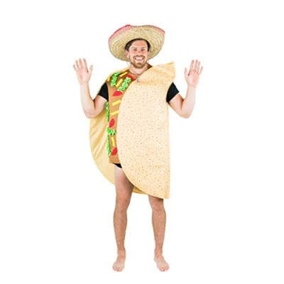 Image of Bodysocks® Taco Fancy Dress Costume (Adult)