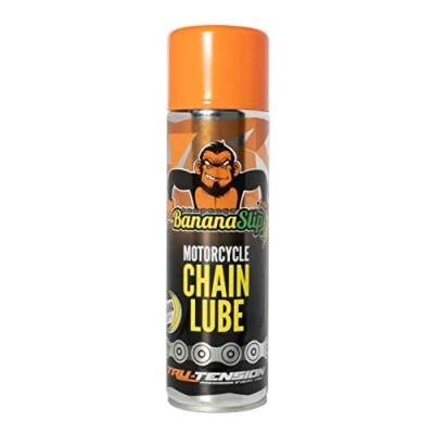 Image of Tru Tension BananaSlip Motorcycle Chain Lube Motorbike Anti Fling Lubricant 500ml