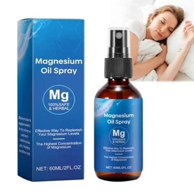Image of Benaewa 60ml Magnesium Oil Spray for Feet, 100% Natural Pure Oil, Perfect Sports &amp; Muscle Relaxation