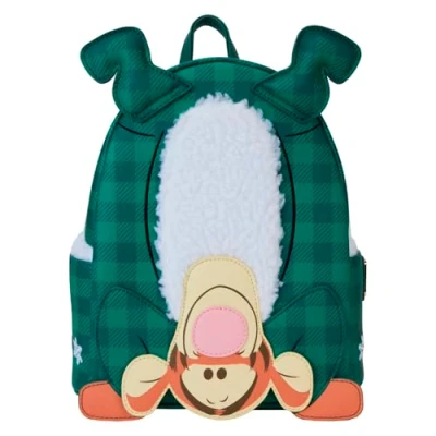 Image of Loungefly Disney Winnie the Pooh Tigger Winter Pajamas Mini Backpack, Multi,
