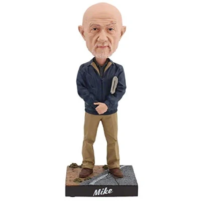 Image of Royal Bobbles Better Call Saul Mike Ehrmantraut Bobblehead, Premium Polyresin Lifelike Figure, Unique Serial Number, Exquisite Detail