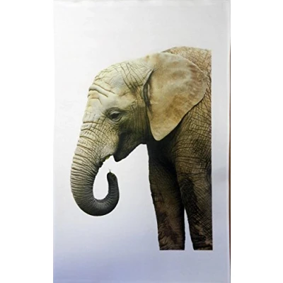 Image of Half a Donkey The Traditional Elephant Large Cotton Tea Towel