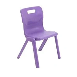 Image of Titan One Piece Chair Size 4 380mm Seat Height Purple T4 P