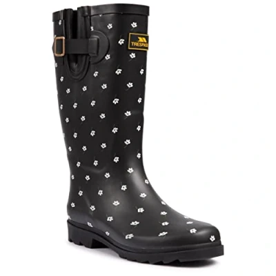 Image of Trespass Womens Wellie Boots Wellington Welly Full Length Knee High Samira