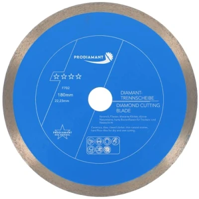 Image of PRODIAMANT Professional diamond cutting disc PRORIM 180 mm x 22.23 will not break out with glazed tiles, porcelain stoneware ceramic