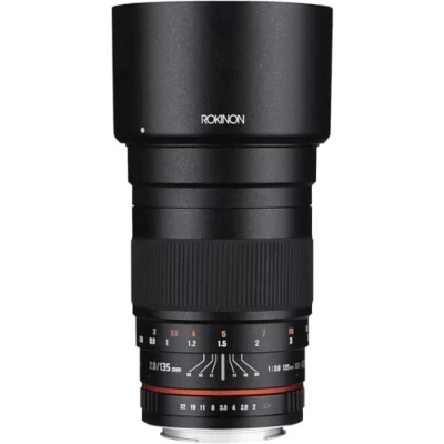 Image of Rokinon 135mm F2.0 ED UMC Telephoto Lens for Canon Digital SLR Cameras Black