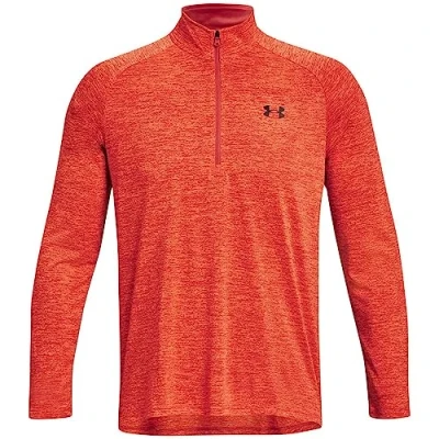 Image of Under Armour Mens Tech Half Zip Top After Burn M