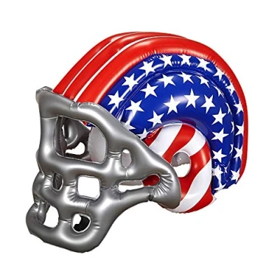 Image of WIDMANN 04867 ? Inflatable Football Helmet with American Stars and Stripes, One Size