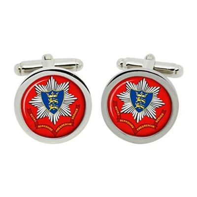 Image of Royal Berkshire Fire and Rescue Cufflinks in Box