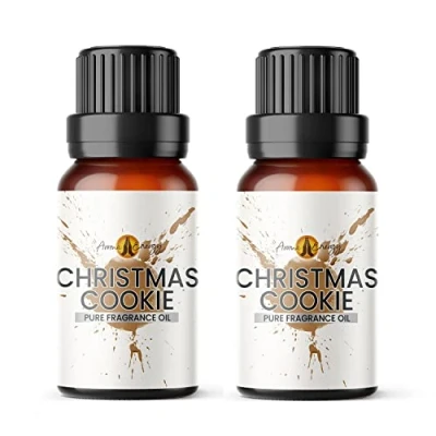 Image of Aroma Energy Christmas Cookie Fragrance Oil 20ml (2 x 10ml) Highly Scented for Making Candle, Soap, Wax Melt, Diffuser etc