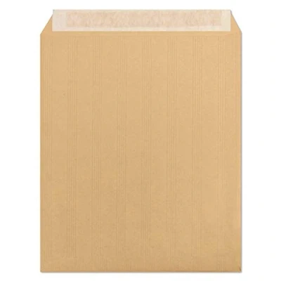 Image of Clairefontaine 7756C Box of 125 Kraft Adour Brown Pockets 26 275x365 mm Self Adhesive 120g/m²
