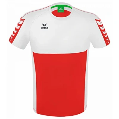 Image of Erima Men&#039;s Six Wings Functional T Shirt, Red/White, XXL