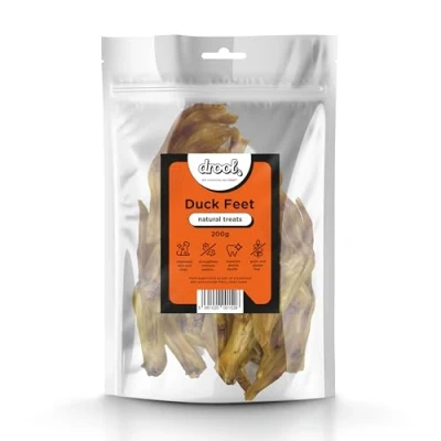 Image of Drool Pet Products Duck Feet 200g for Dogs 100% Natural Treats Tasty Dog Low Fat Treat
