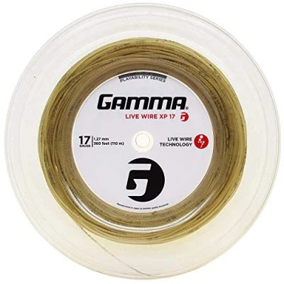 Image of Gamma Live Wire XP Tennis String Reel, 360&#039;/17g, Natural