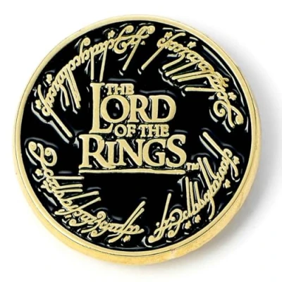 Image of The Lord of Rings Logo Pin Badge, Black, LRPB0004
