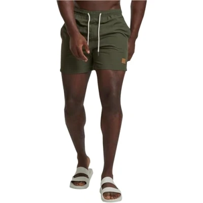 Image of Urban Classics Swimming shorts, Men&#039;s, Size: XS, Olive