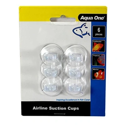Image of Aqua One Suction Cups Airline 6pk Aquarium Fish Tank