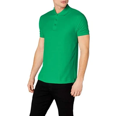 Image of Fruit of the Loom Men&#039;s Premium Short Sleeve Polo Shirt, Kelly Green, Small