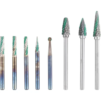 Image of York Speedway Dual Cut Carbide Burr Set 3MM Shank 8 Pce