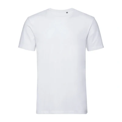 Image of Russell Athletic Mens Authentic Pure Organic T Shirt (White) Size X Large