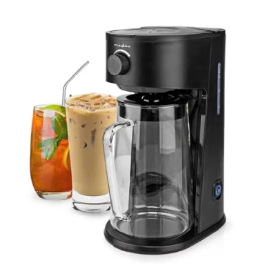 Image of NEDIS Iced Coffee &amp; Tea Maker, Filter Coffee, 2.5 L, 6 Cups, Black