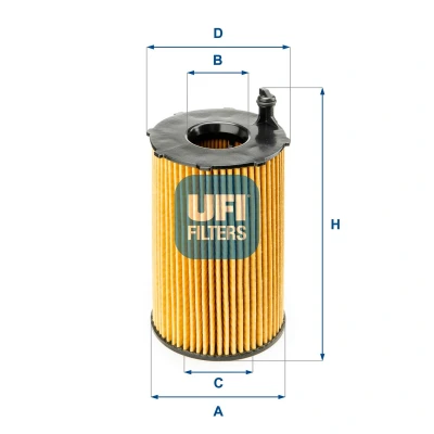 Image of 4419019, 4501003, 4502627 Fuel Filter UFI 26.687.00 Insert RENAULT: MEGANE 2, MASTER 2 Kasten, SCENIC SUZUKI: Grand Vitara SUV