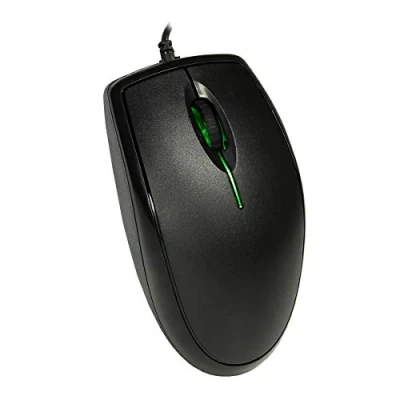 Image of CiT Scroller LED Optical Mouse, 7 Colour Breathing Backlight, 3 Buttons, 1000 DPI, Comfortable Grip, Ergonomically Designed For Office, Home and School Environments Black
