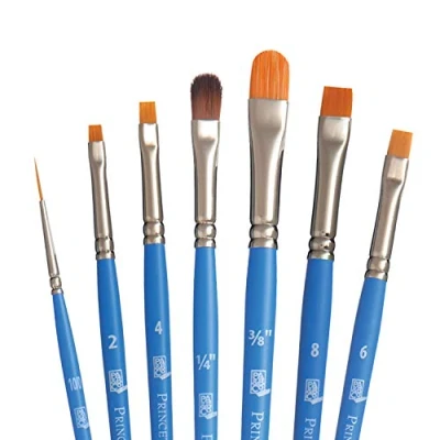 Image of Princeton SelectArtiste Fine Art Multi Technique Brush Set, 7 x Synthetic Brushes, Mixed Media, Ideal for Professionals &amp; Students
