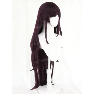 Image of Purple Long Wig Cosplay Anime Dangan Ronpa Tsumiki Mikan Costume Danganronpa Heat Resistant Hair Women Wigs
