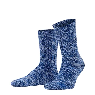 Image of Mens 1 Pair Falke Brooklyn Organic Cotton Heavy Weight Socks Marine 5.5 8