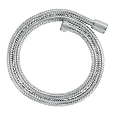 Image of GROHE VitalioFlex Metal Long Life Shower Hose 1.25 m, (Tensile Strength 75 kg, Pressure Resistance Up to 16 Bar, Heat 75C, Universal Connection G 1/2&#039;&#039; x 1/2&#039;&#039;), Chrome, 22106000