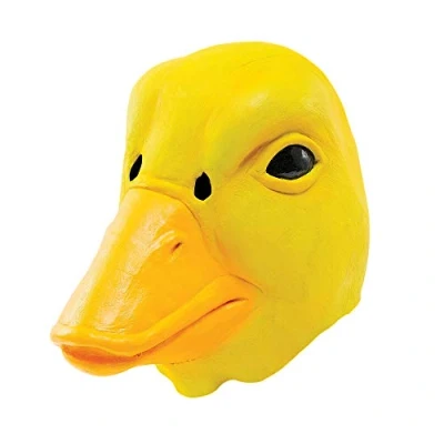 Image of Bristol Novelty Duck Overhead Mask Yellow Rubber for Festivals, Halloween, Cosplay, Parties, Pranks &amp; More (Unisex Adult, General Party)