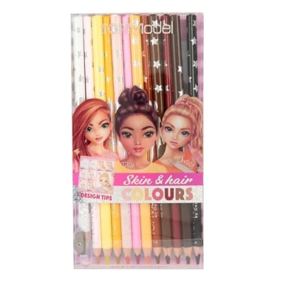 Image of Depesche Top Model 12 Skin and Hair Colouring Pencils