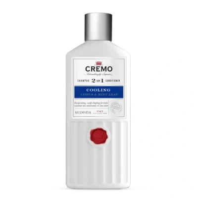 Image of CREMO Barber Grade 2 in 1 Shampoo &amp; Conditioner For Men Cooling Citrus Mint Leaf 473ml