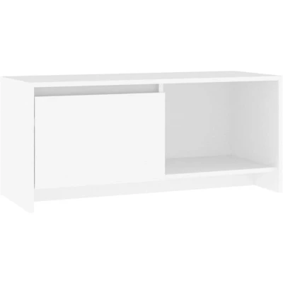 Image of vidaXL TV Cabinet White 90x35x40 cm Engineered Wood