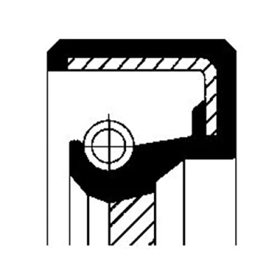 Image of 0099971646, 3049970947, 49976347 Seal CORTECO 12011222B NBR (nitrile butadiene rubber) MERCEDES BENZ: /8 Saloon, MAN: TGL