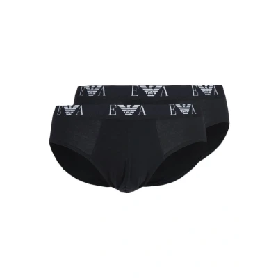 Image of Emporio Armani 2PACK Briefs, Men&#039;s, Size: Medium, Black