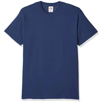 Image of Fruit of the Loom Men&#039;s Original T. T Shirt Pack 3, Navy, Medium