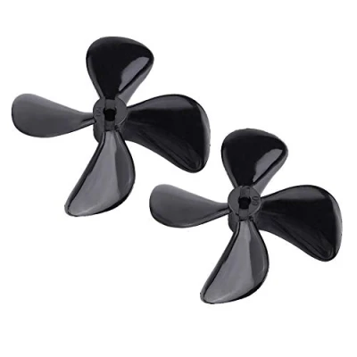 Image of RC Boat 4 Blade Propeller, 2 Pcs High Strength CW CCW Plastic Full Immersion Propeller for Model Accessory Parts