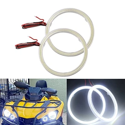 Image of Qasim 1 pair of LED COB Angel Eyes Halo Rings with Plastic Cover 80MM 3.15&#039;&#039; White 63SMD for Car Motor DRL Headlight Fog Light DC 12V