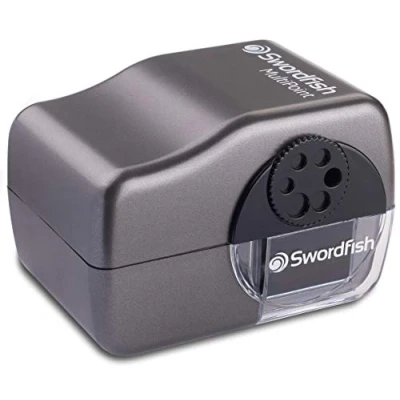 Image of Swordfish ‘MultiPoint’ 6 Hole Electric Pencil Sharpener with Replaceable Helical Blade and Auto Stop Function [40233] 611mm