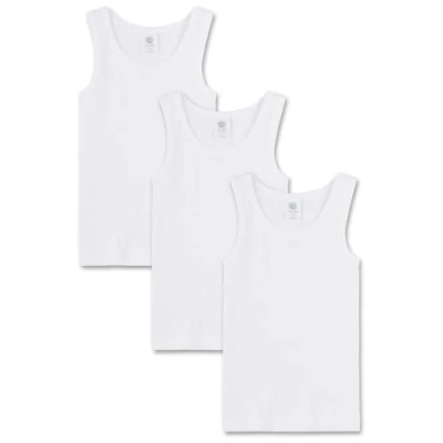 Image of Sanetta 3 PACK Undershirt for kids, Size: 7 8y, White