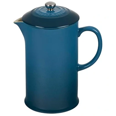 Image of Le Creuset Deep Teal Stoneware Cafetiere