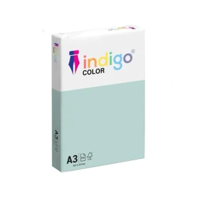 Image of indigo A3 Multipurpose 80gsm Coloured Paper Ream of 500 Sheets (Light Pastel Blue)